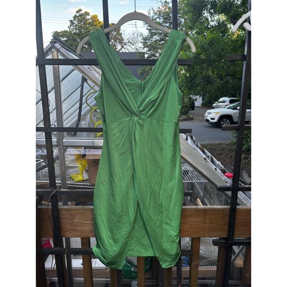 Vintage La Belle‎ Green Twist-Front Fairy Slip Dress – Y2K Vibes - Picture 8 of 9